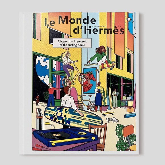 Hermes Set of 5 Le Monde D'Hermès Catalogs + Authentic Hermès Gift Bag - Picture 3 of 6
